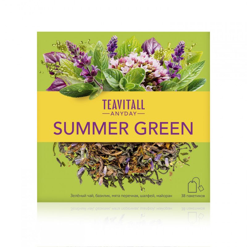 Чайный напиток Teavitall Anyday &laquo;Summer Green&raquo;, 38 фильтр-пакетов
